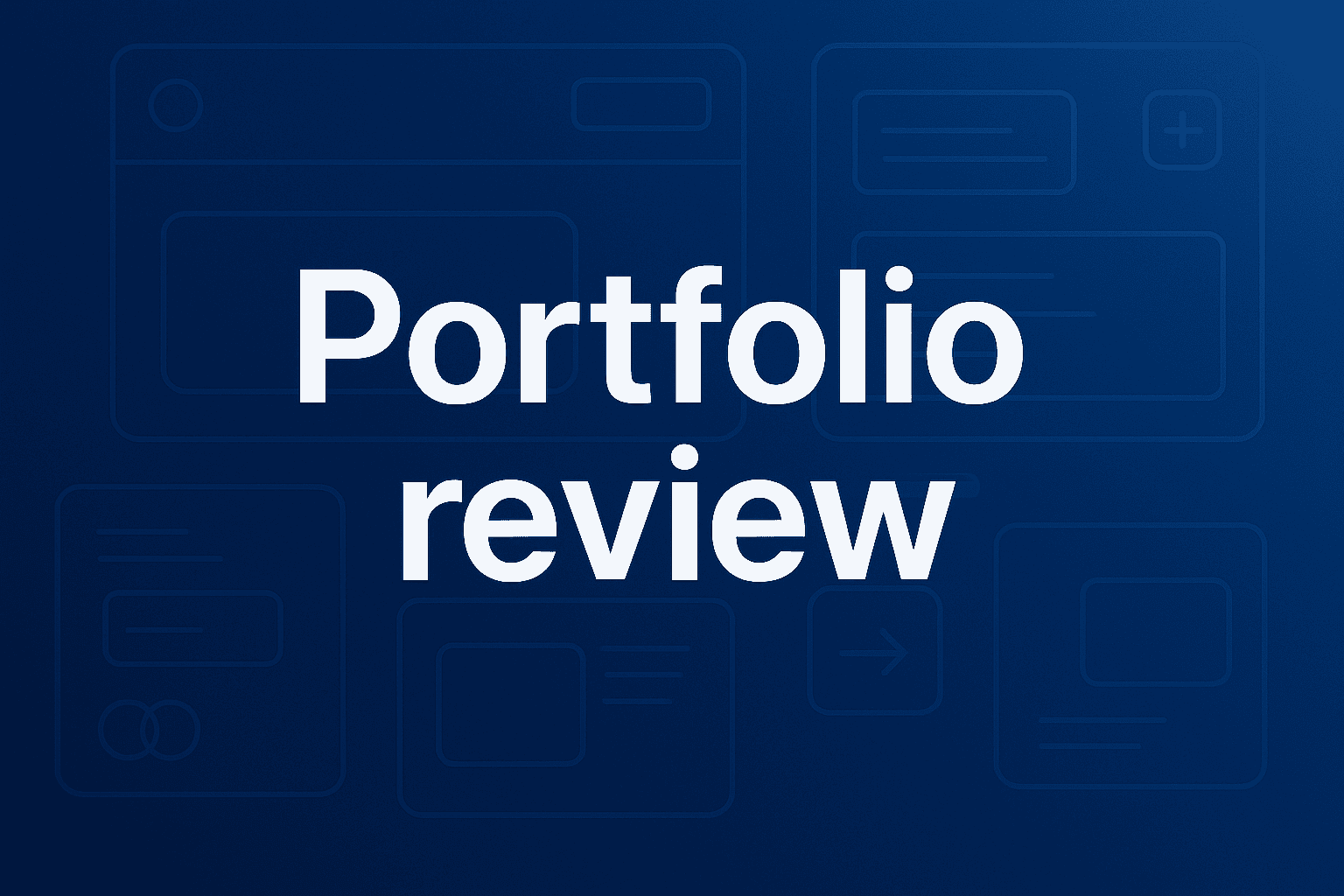 Portfolio review